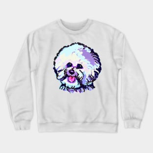 The happy Bichon Love of My Life Crewneck Sweatshirt